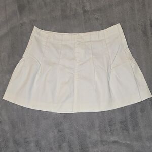 Armani Exchange Cream Pleated Skirt Size 8